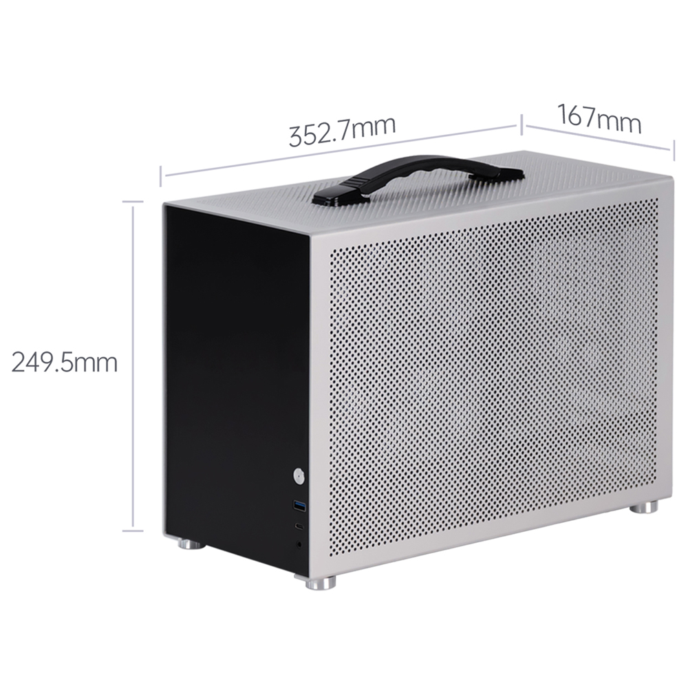 Portable Mini ITX PC Case Mode - Portable Aluminum Itx Case Carry Handle review and price
