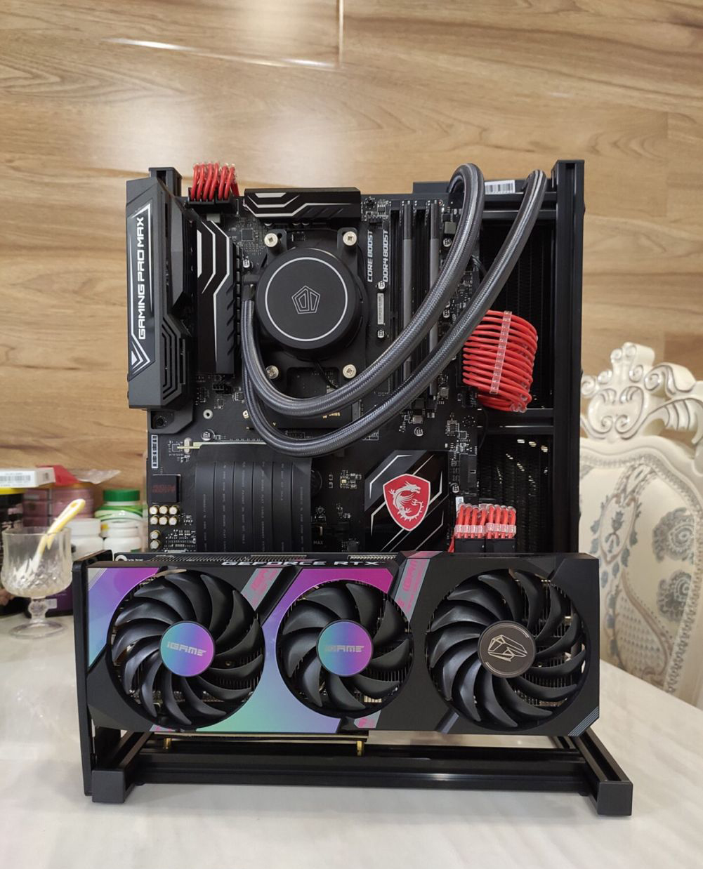 ATX EATX PC Test Bench Handle  - Aluminum Open Frame Test Bench Water Cooling review and price